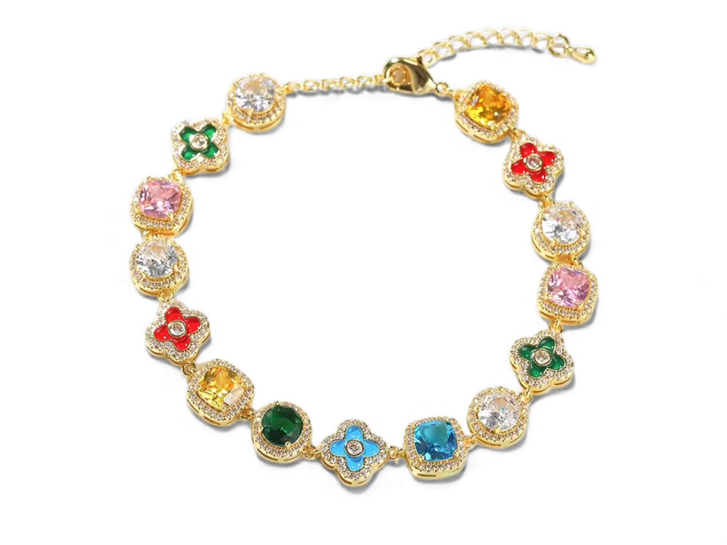 Clover Gem Bracelet
