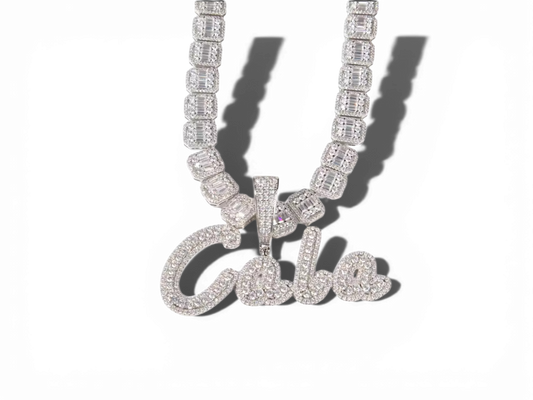 Custom Baguette Necklace