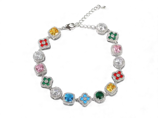 Clover Gem Bracelet