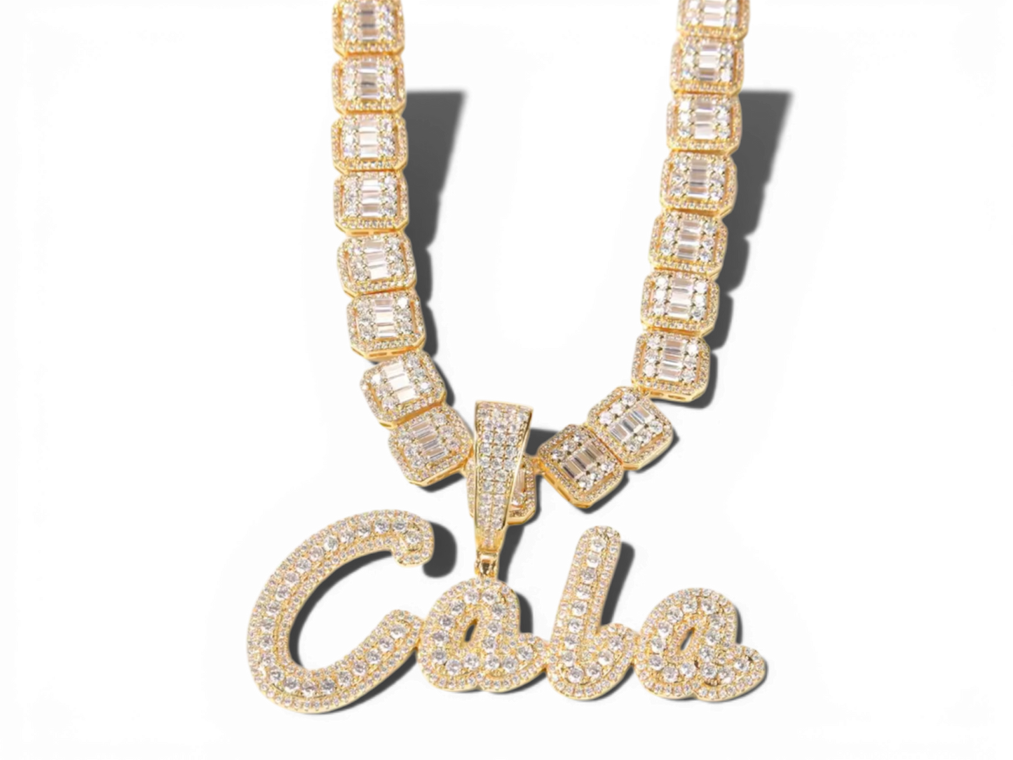 Custom Baguette Necklace