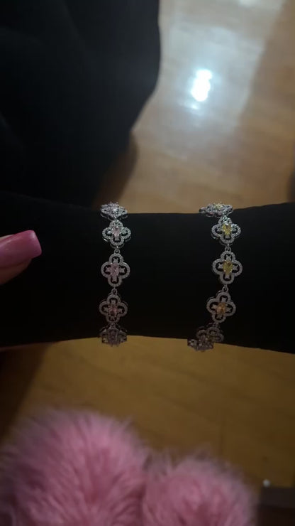 Diamond Clover Bracelet